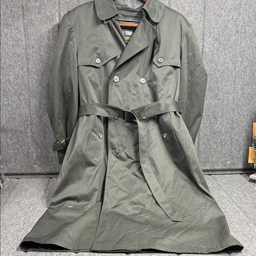 London Fog Men's Dark Gray Trench Coat - Picture 5 of 7